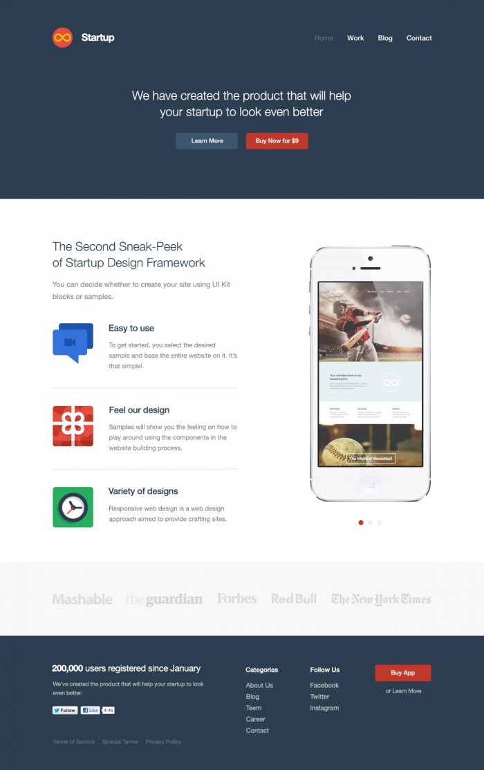 Startup Website Template